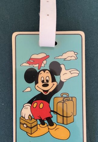 Disneyland Tag Mickey Mouse Luggage Vintage