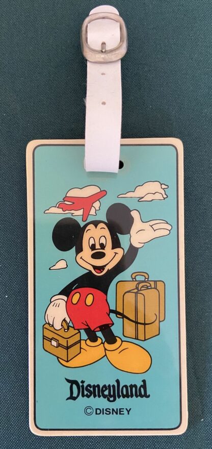 Disneyland Tag Mickey Mouse Luggage Vintage