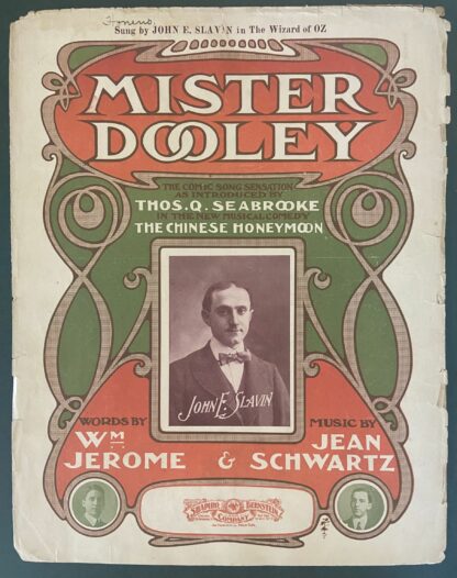 Mister Dooley Wizard of Oz Sheet Music 1902