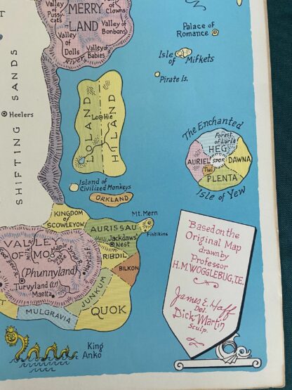 Sold: 1967 MARVELOUS LAND & MAGICAL WIZARD OF OZ 2 Oz Club MAPS with Explanatory Info - Image 5