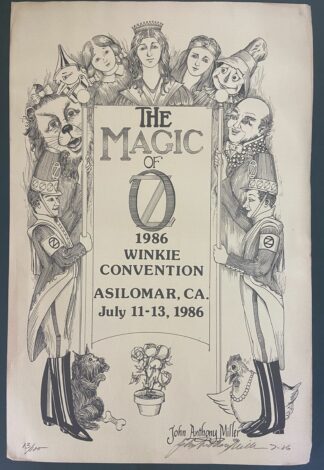 Magic of Oz Winkie Convention 1986 John Anthony Miller Limited Edition Poster