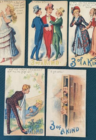 3 of a kind theater trade card W W Denslow Oz Illustrator Original