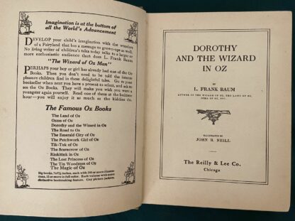 DOROTHY and THE WIZARD IN OZ L Frank Baum John R Neill ca. 1919 - Image 4