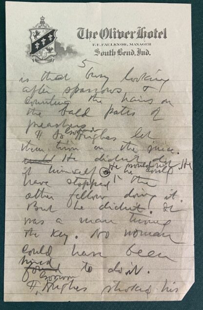 “A Woman for Governor”, Original Handwritten Manuscript by Elbert Hubbard, Women’s Suffrage, Feminism, Death Penalty - Image 3