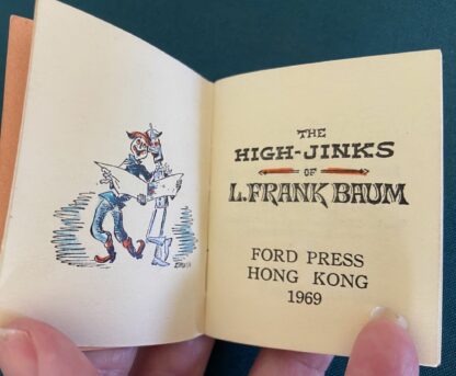 High Jinks of L Frank Baum Signed Miniature Edition Dick Martin Illustration