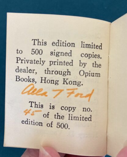 Sold: HIGH JINKS OF L. FRANK BAUM, Dick Martin Hand-colored, Alla T Ford Oz Signed, Ltd Miniature Book - Image 3