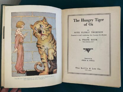 HUNGRY TIGER OF OZ Book 12 Color Plates, Ruth Plumly Thompson Wizard of Oz Book ~1930 - Image 4