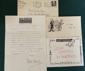 Dick Martin Signed Letter Lot Wizard of Oz Illustrator