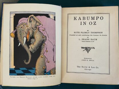 Sold: KABUMPO IN OZ Book 1920's Edn, 12 Color Plates Ruth Plumly Thompson Nr VG - Image 5