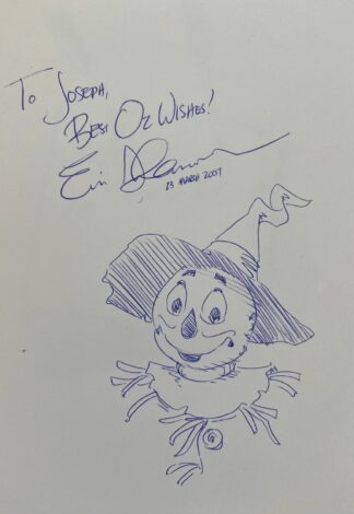 Ozoplaning with the Wizard of Oz Eric Shanower Signed Drawing