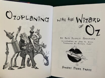 Ozoplaning with the Wizard of Oz Signed Shanower Scarecrow Drawing  HC 2007 - Image 3