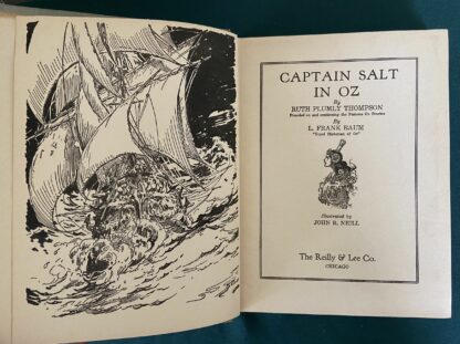 Vintage CAPTAIN SALT IN OZ Ruth Plumly Thompson Wizard of Oz Book - Image 4