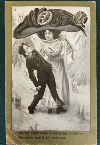 Scare a Scarecrow Postcard Fred Stone Wizard of Oz Stageplay