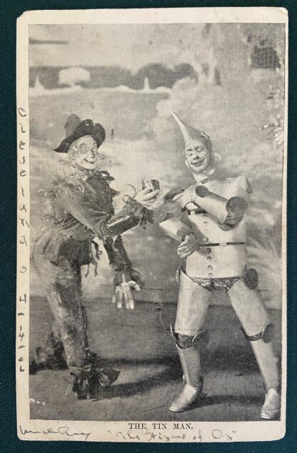 CHOICE Wizard of Oz Stageplay  Original Postcards Montgomery & Stone Scarecrow Tin-man & Cast - Image 3