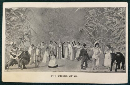 CHOICE Wizard of Oz Stageplay  Original Postcards Montgomery & Stone Scarecrow Tin-man & Cast - Image 4