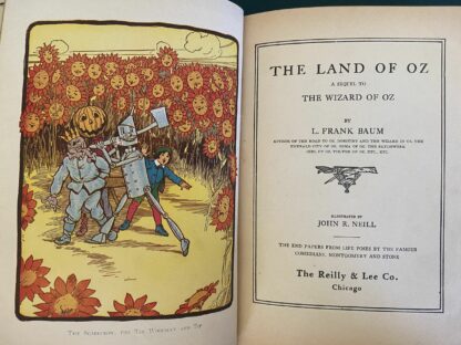 Vintage LAND OF OZ  1920s  12 Color Plates L Frank Baum Wizard of Oz Book - Image 5