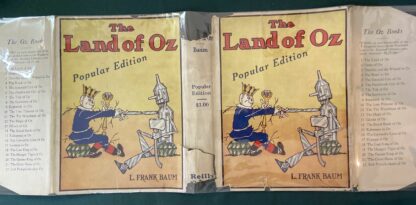 Sold: LAND OF OZ Popular Edition with Dust Jacket, ~1929 Color Frontispiece - Image 9