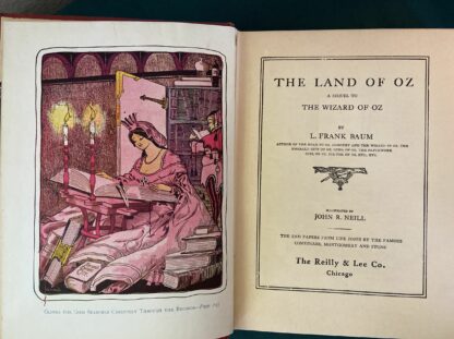 Sold: LAND OF OZ Popular Edition with Dust Jacket, ~1929 Color Frontispiece - Image 5