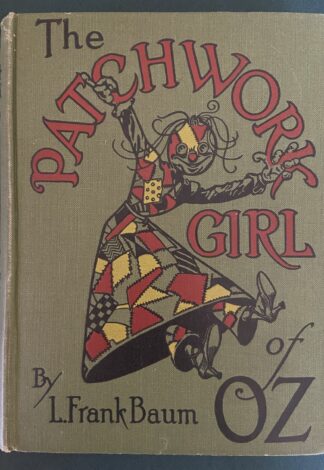 Patchwork Girl of Oz Book 1920s Color Green Binding L Frank Baum