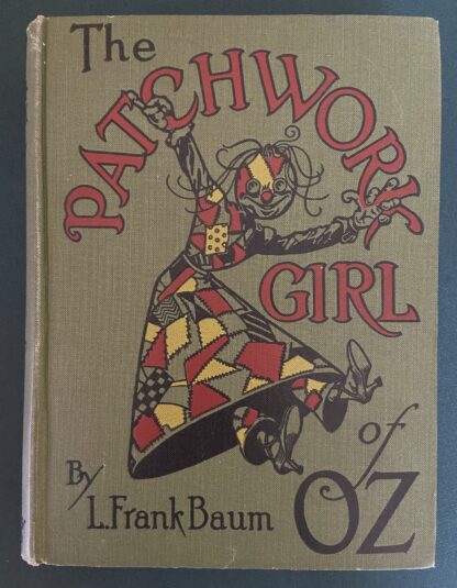 Patchwork Girl of Oz Book 1920s Color Green Binding L Frank Baum