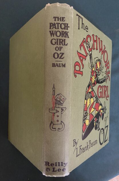 Vintage PATCHWORK GIRL OF OZ Book 1922 L Frank Baum Book Green Cover - Image 2