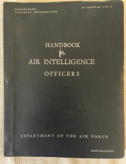 Handbook of Air Intelligence 1953 1954 Manual 200-3