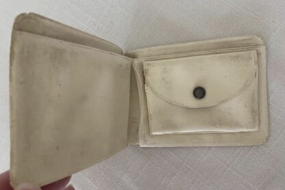 Disneyland Fantasyland Vintage White Wallet Marked Walt Disney Applique Carousel Circus - Image 3