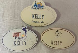 Disneyland Cast Member Nametags Badge Resort Tinkerbell Light Magic Mickey Mouse