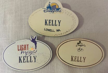 Disneyland Cast Member Nametags Badge Resort Tinkerbell Light Magic Mickey Mouse