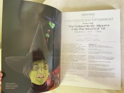 2024 Wizard of Oz Ruby Slipper, Wicked Witch Hat, Heritage Auction Catalog - Image 8