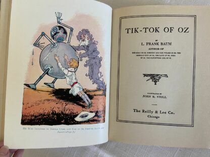 TIK-TOK OF OZ Book L Frank Baum 12 Color Plates by John R Neill 1920's - Image 5