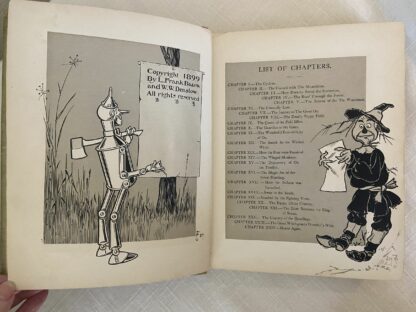 1900 WONDERFUL WIZARD OF OZ 1st Edition, 1st State Book Geo M Hill, L Frank Baum, W W Denslow - Image 4