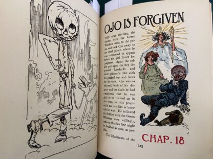 Sold: Vintage PATCHWORK GIRL OF OZ Oddity Partial Color Illustrations L Frank Baum - Image 9