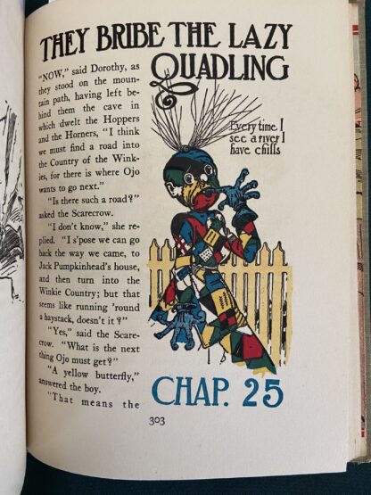 Sold: Vintage PATCHWORK GIRL OF OZ Oddity Partial Color Illustrations L Frank Baum - Image 7