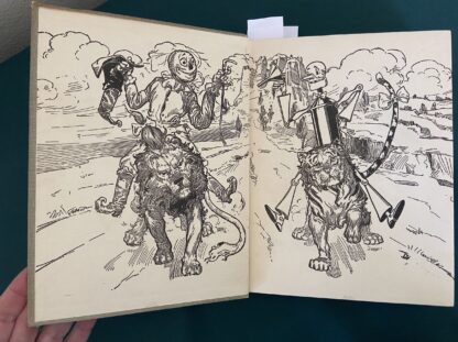 Sold: Vintage PATCHWORK GIRL OF OZ Oddity Partial Color Illustrations L Frank Baum - Image 16
