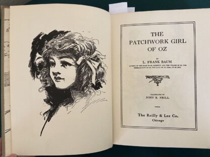Sold: Vintage PATCHWORK GIRL OF OZ Oddity Partial Color Illustrations L Frank Baum - Image 15