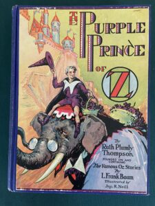 Purple Prince of Oz Book 1st Edition 1932 12 Color Plates Ruth Plumly Thompson