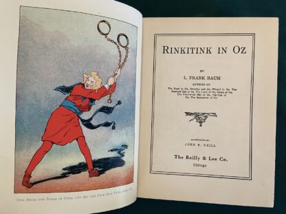 Vintage RINKITINK IN OZ Color Frontis 1930s Book, L Frank Baum - Image 5