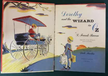 Vintage Dorothy & the Wizard in Oz Baum Dick Martin Illust Reilly & Lee 1961 - Image 2