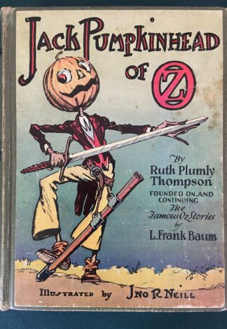 JACK PUMPKINHEAD OF OZ 1st Edn Book 12 Color Plates 1929 Ruth Plumly Thompson