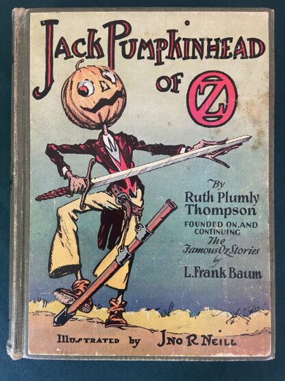 JACK PUMPKINHEAD OF OZ 1st Edn Book 12 Color Plates 1929 Ruth Plumly Thompson