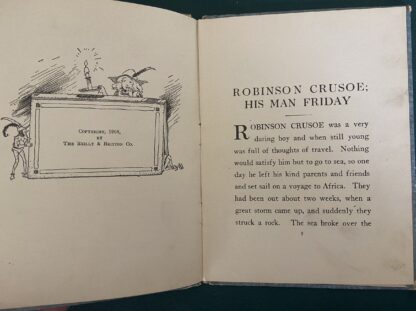 Robinson Crusoe John R Neill Oz Reilly & Britton 1908 Children's Stories that Never Grow Old Book - Image 7