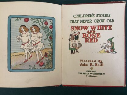Snow White and Rose Red John R Neill Oz Reilly & Britton 1908 Children's Stories that Never Grow Old Book - Image 3