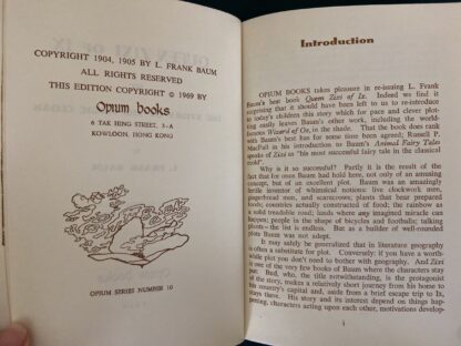 Queen Zixi of Ix L Frank Baum Book 1969 Opium Press Richardson Illus. - Image 4