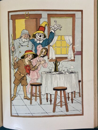 Vintage SCARECROW OF OZ L Frank Baum Book 1919 Edn 12 Color Plates - Image 10