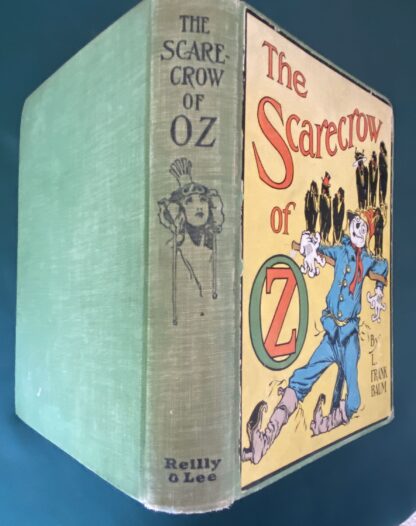 Vintage SCARECROW OF OZ L Frank Baum Book 1919 Edn 12 Color Plates - Image 2