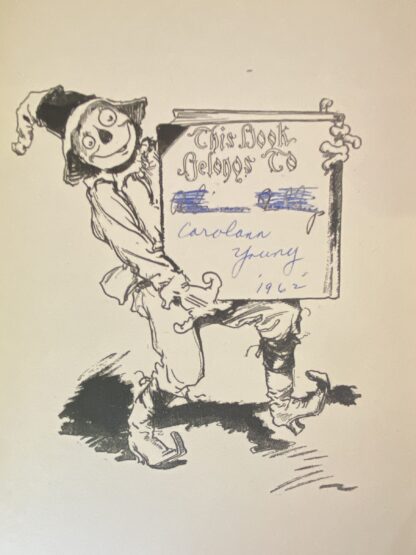 Vintage SCARECROW OF OZ L Frank Baum Book 1919 Edn 12 Color Plates - Image 4
