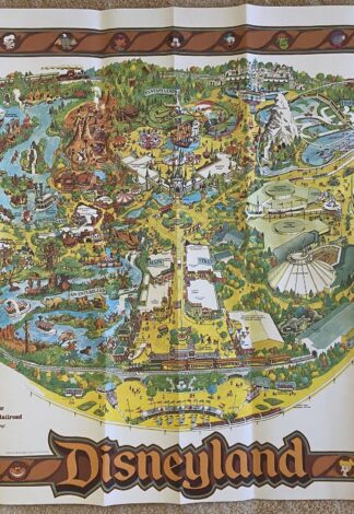 Disneyland Map 1978 Original Graphic