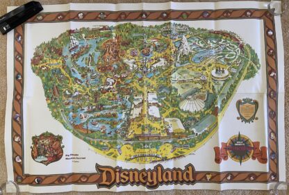 Disneyland Map 1978 Original Graphic