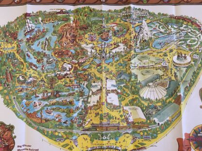 Huge 1978 Disneyland Original Map VG Condition 30" x 43" - Image 2